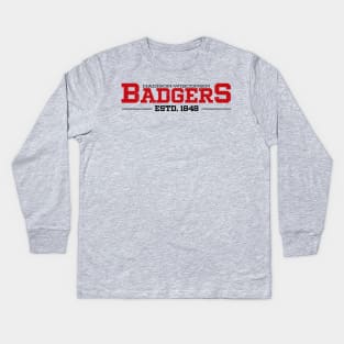 Badgers-MW Kids Long Sleeve T-Shirt